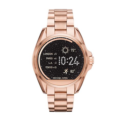 michael kors mkt5004 access rose gold bradshaw smartwatch|Smartwatches & Wearable Technology .